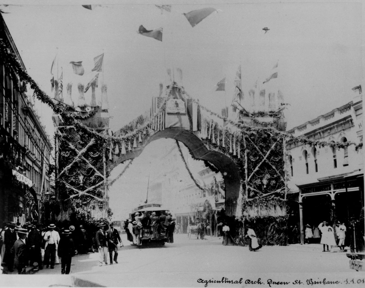 Agricultural Arch, Queen Street, Brisbane, 1901