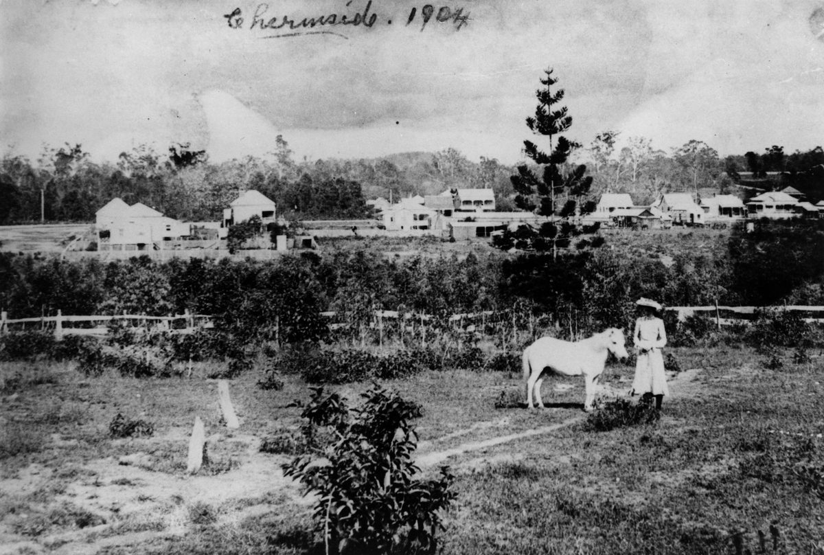 View of the Brisbane suburb of Chermside, looking west across Gympie Road, 1904