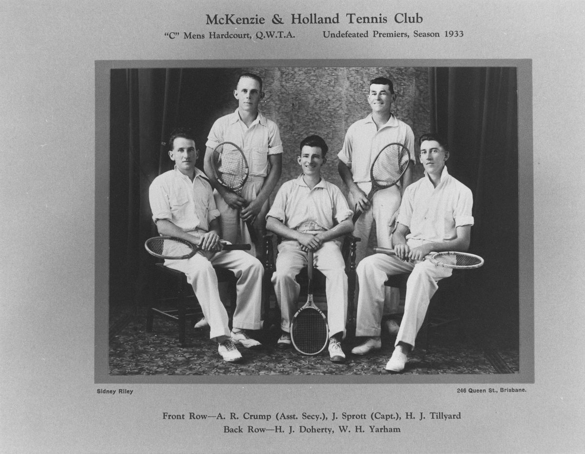 McKenzie and Holland Tennis Club premiers, 1933