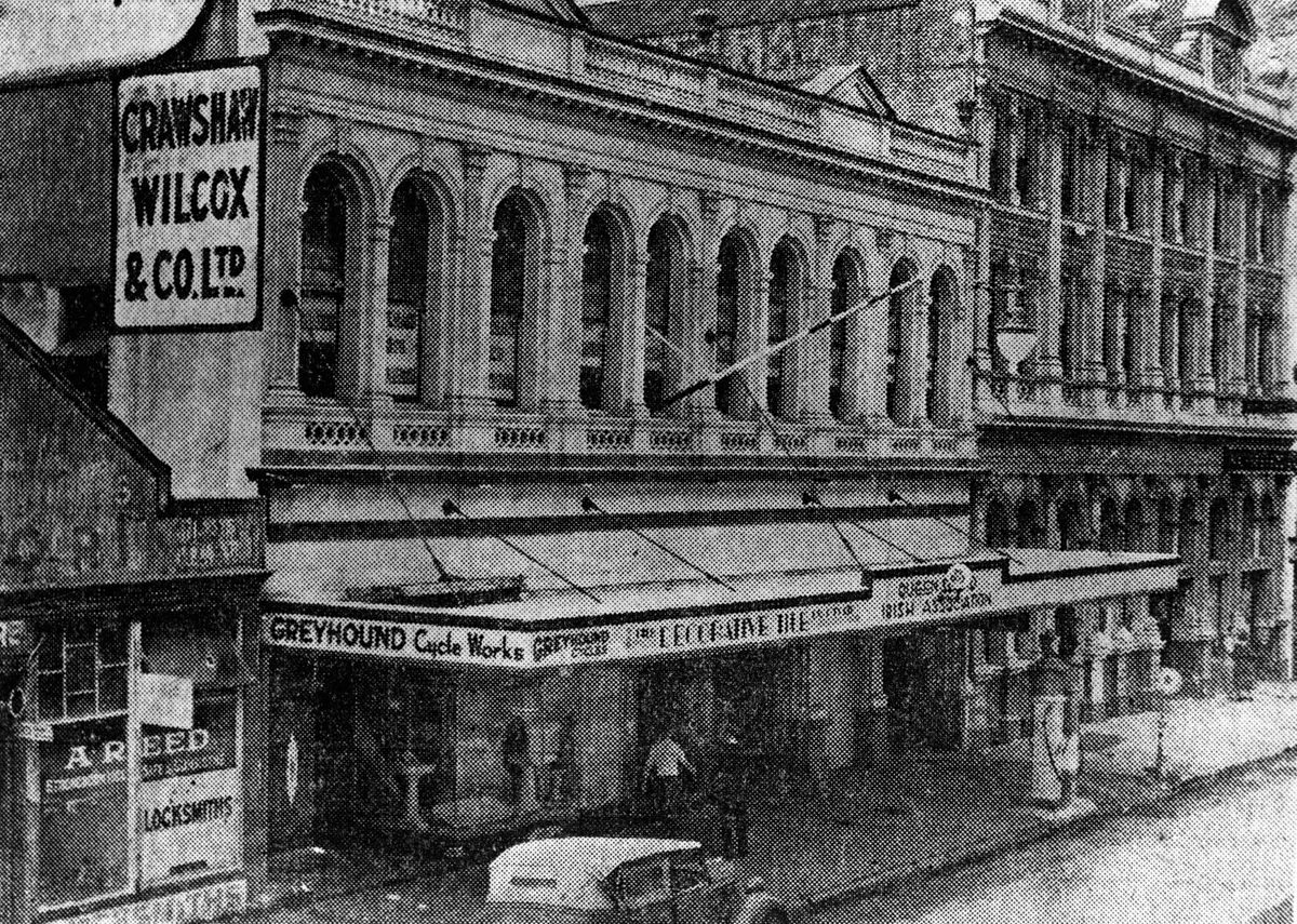 Queensland Irish Association building in Elizabeth Street, Brisbane, 1937