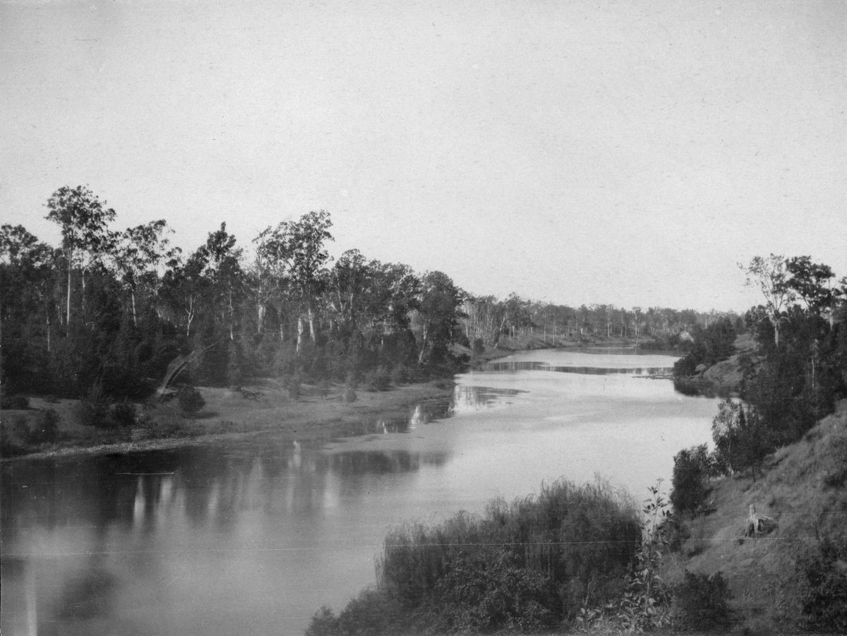 View along Brisbane River from Darra Quarry, 1914