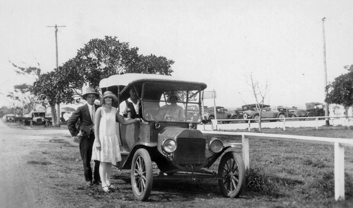 1916 Model T Ford at the Manly Showgrounds, December 1928