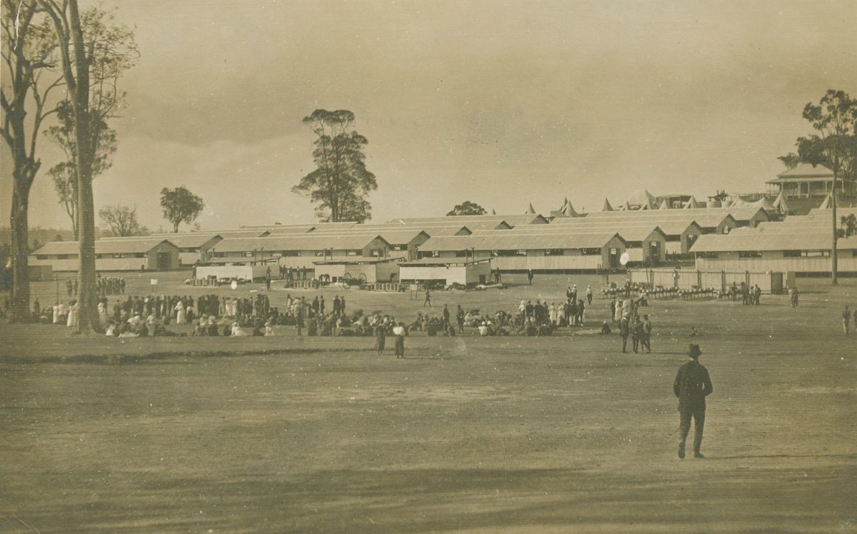 View of the Enoggera army camp, 1916