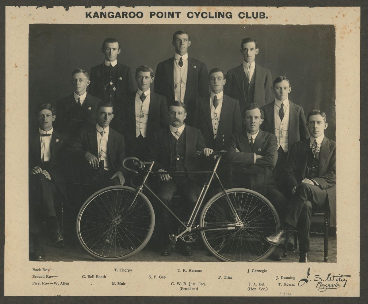 Members of the Kangaroo Point Cycling Club, 1914