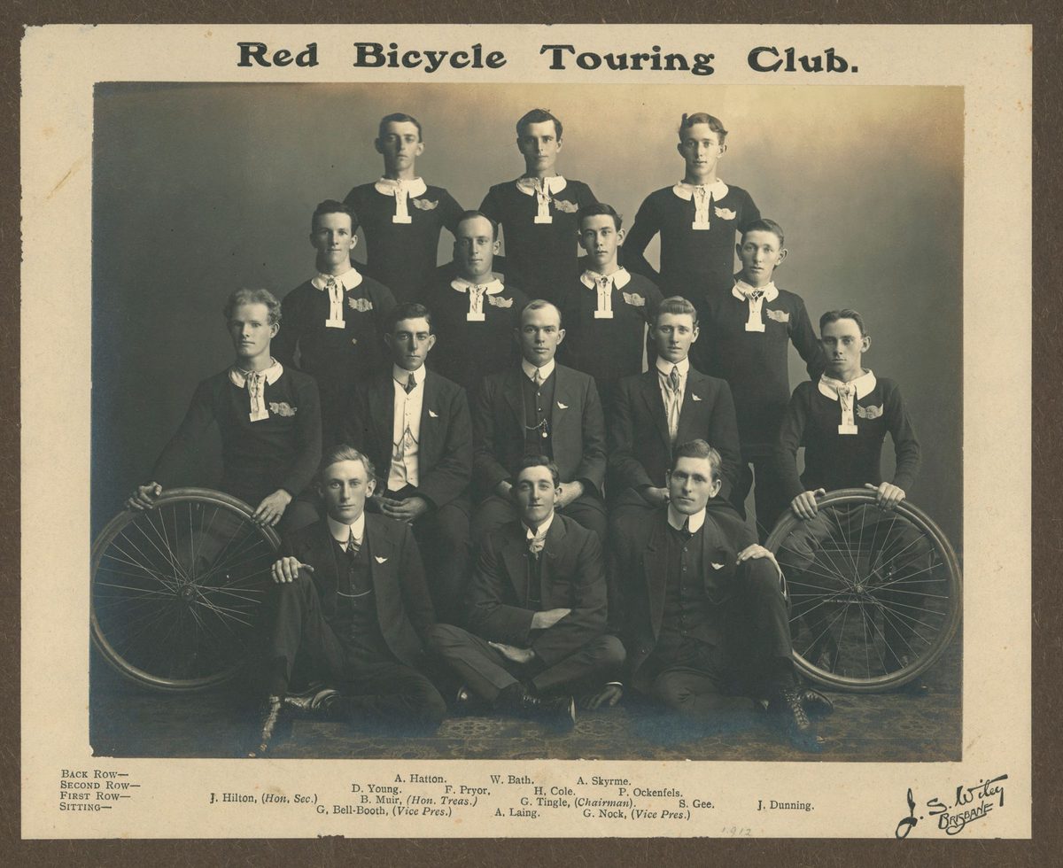 Members of the Red Bicycle Touring Club, 1912