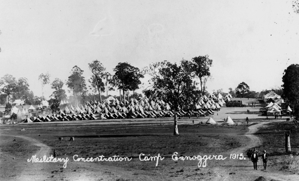 Tents at the Enoggera Military Camp, 1915