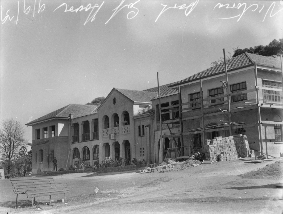 Victoria Park Golf Clubhouse during construction, Brisbane, 1939