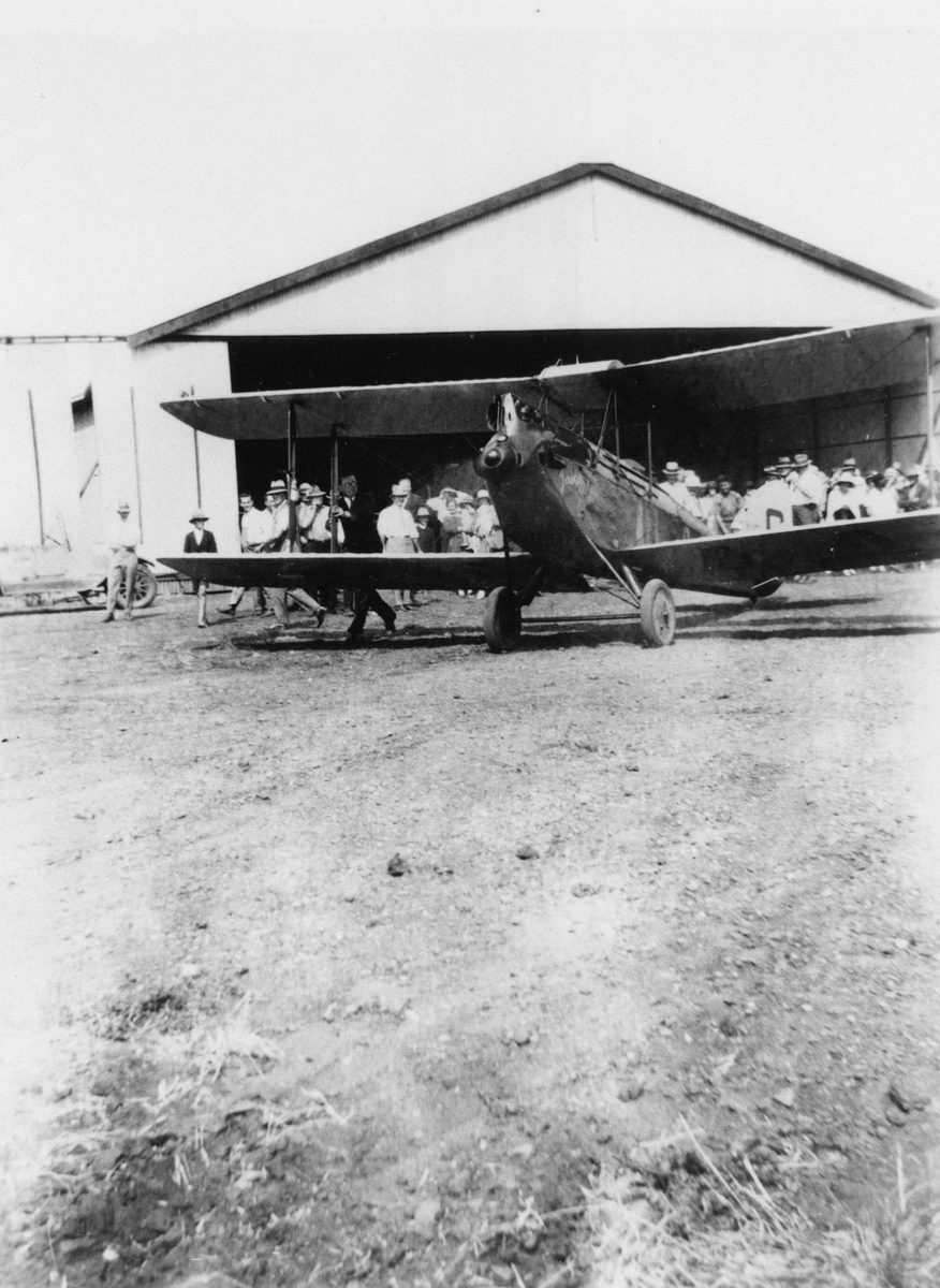 Amy Johnson's plane which she flew to Australia in May, 1930