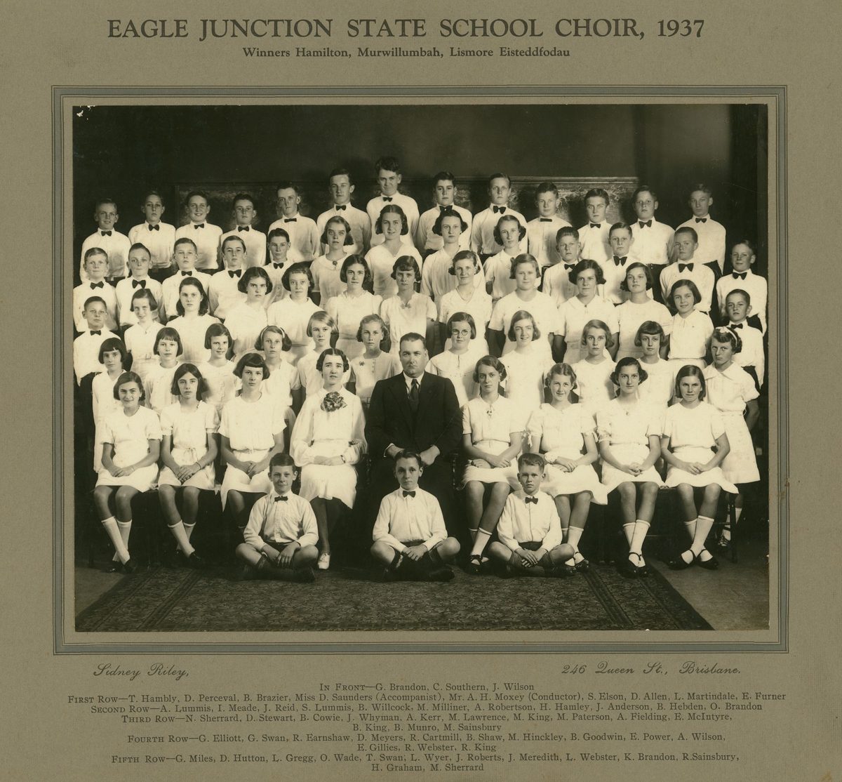 Eagle Junction State School Choir, 1937