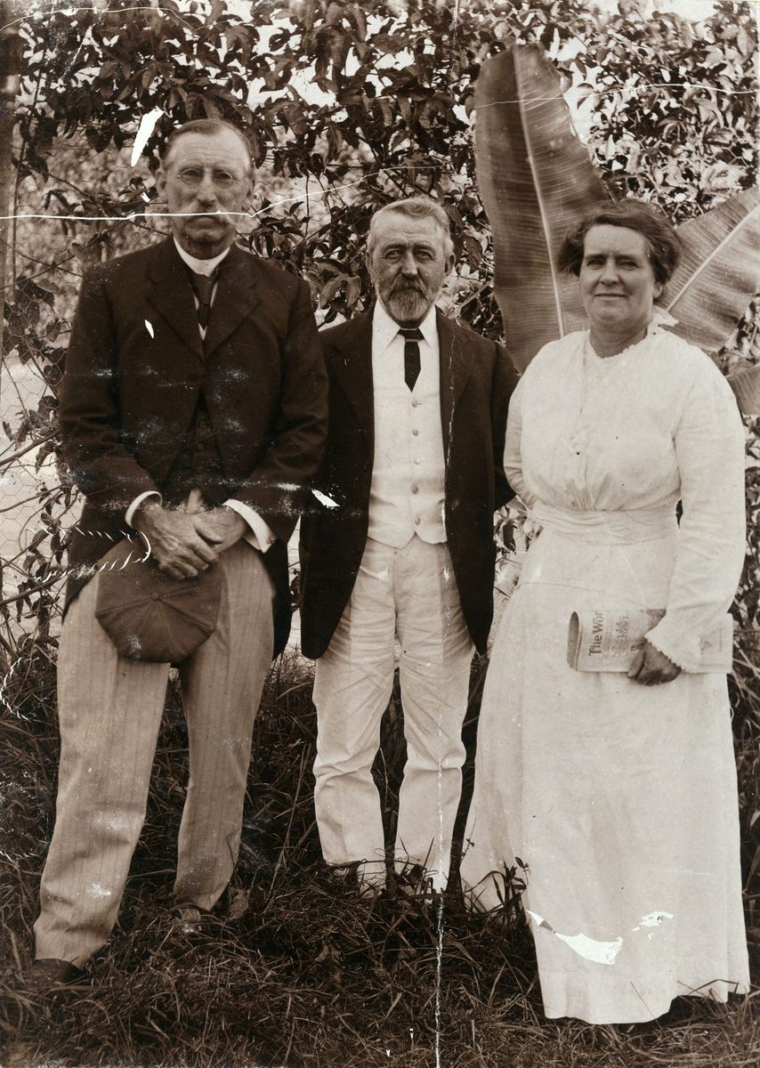Mr Trackson, Captain McFarlain and Mrs Trackson