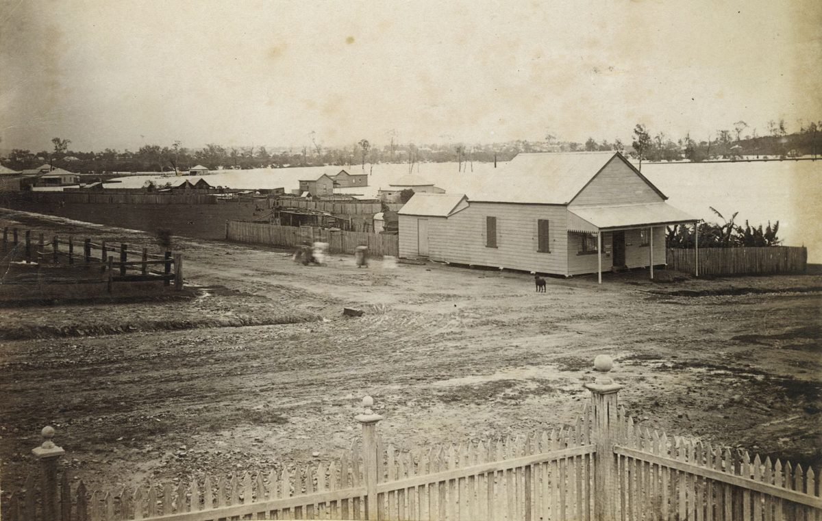 Brisbane River in flood, 1891