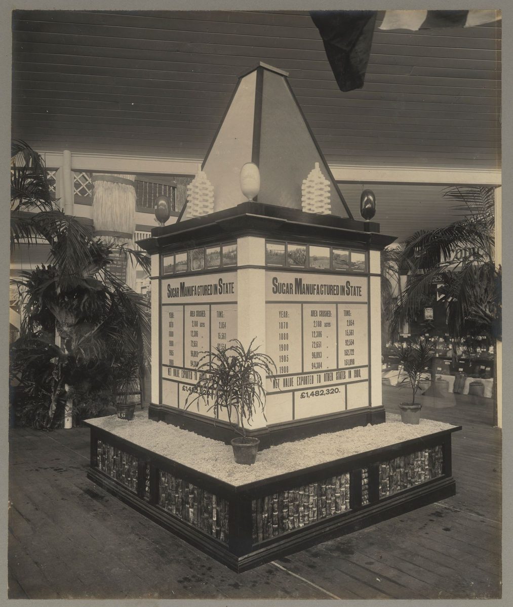 Sugar display at the Jubilee Exhibition, Brisbane, 1909