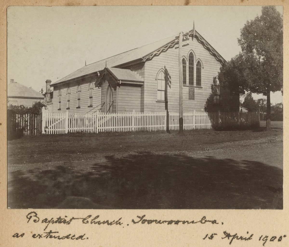 Baptist church in Toowoomba, 1905