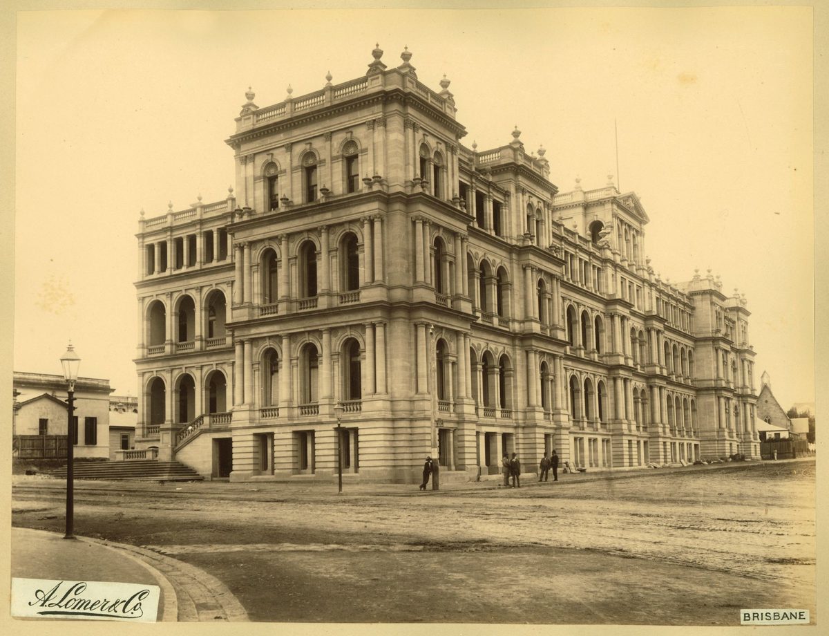 Treasury Building in Queen Street, Brisbane, 1889