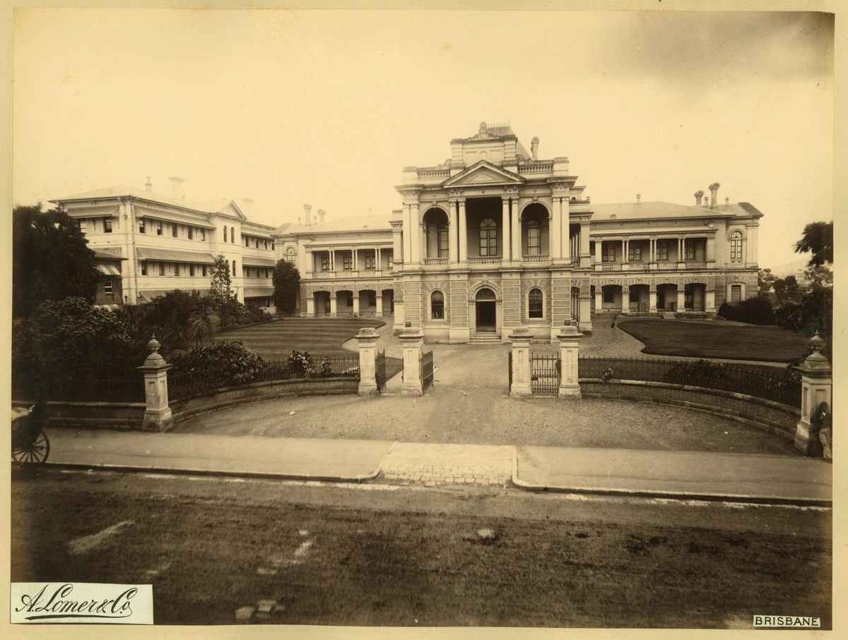 Supreme Court building, Brisbane, 1889