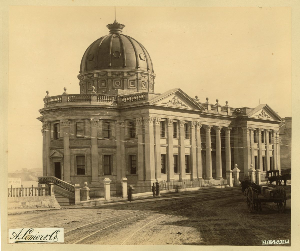 Customs House with it's magnificient dome, Brisbane, 1889