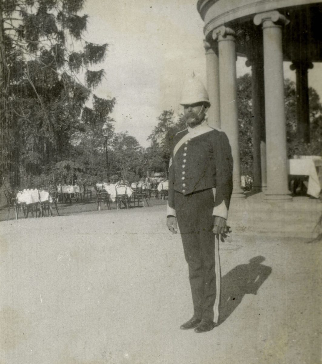 Sgt. Hart, an orderly for Governor Chelmsford, Brisbane, 1908