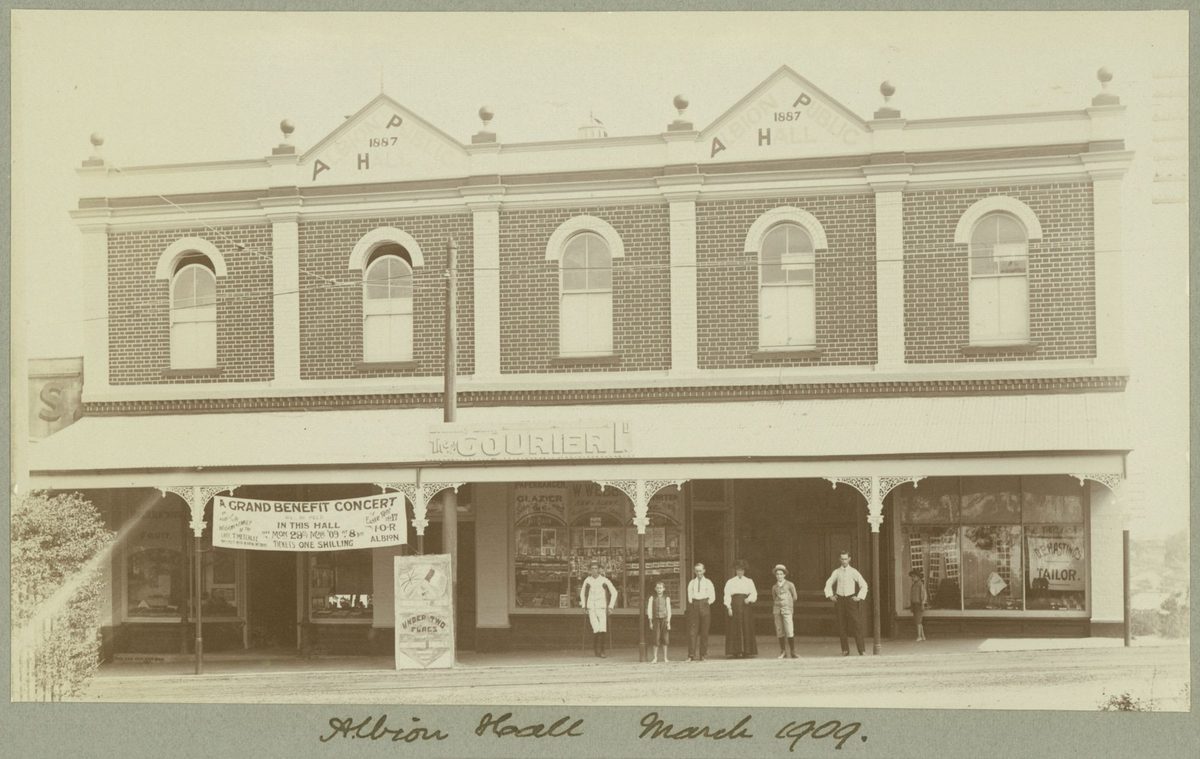 Albion Hall, Brisbane, March 1909