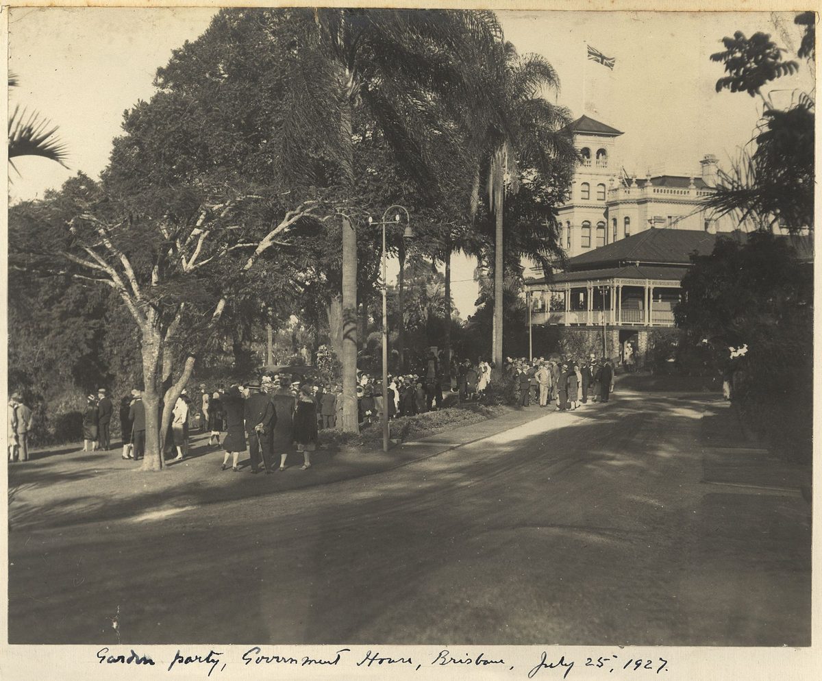 Garden Party in the grounds of Government House, Brisbane, 1927
