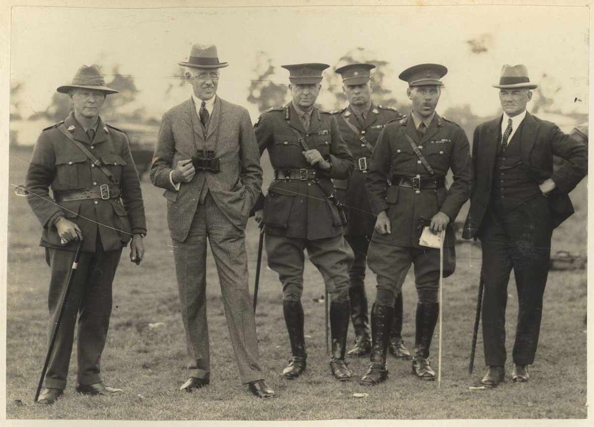 Queensland's Governor, Sir John Goodwin at the Enoggera Rifle Range, Brisbane, 1927