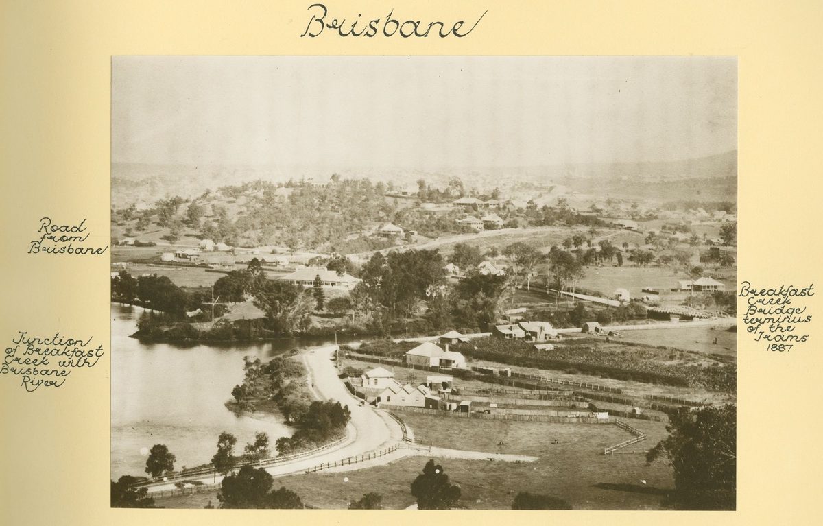 View of the junction of Breakfast Creek and Brisbane Rivers just outside Brisbane