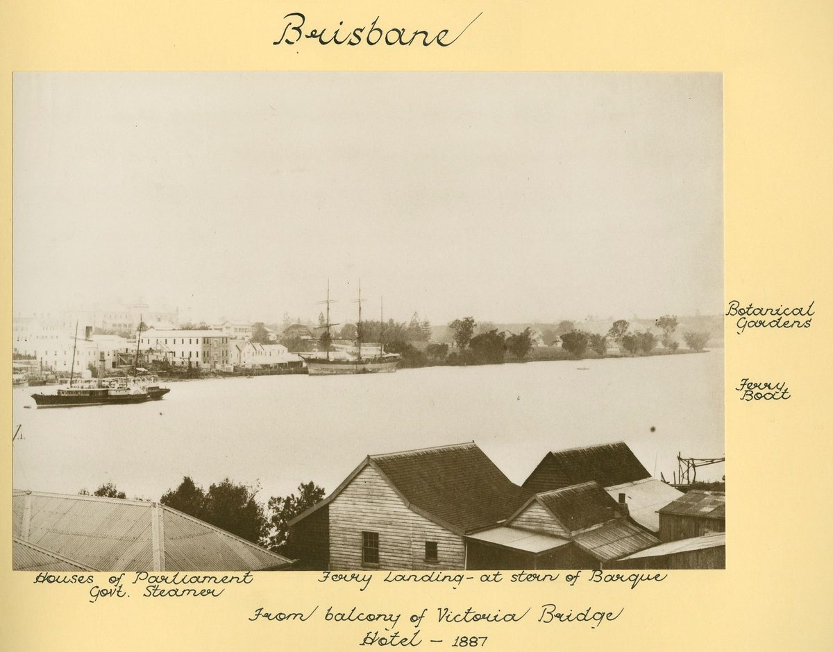 Brisbane from the South Brisbane wharves