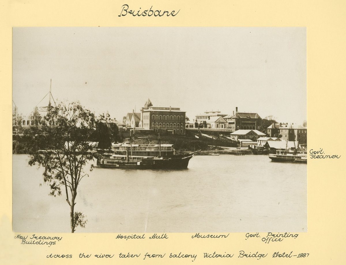 River views across to the Brisbane Museum and Government Printing Office
