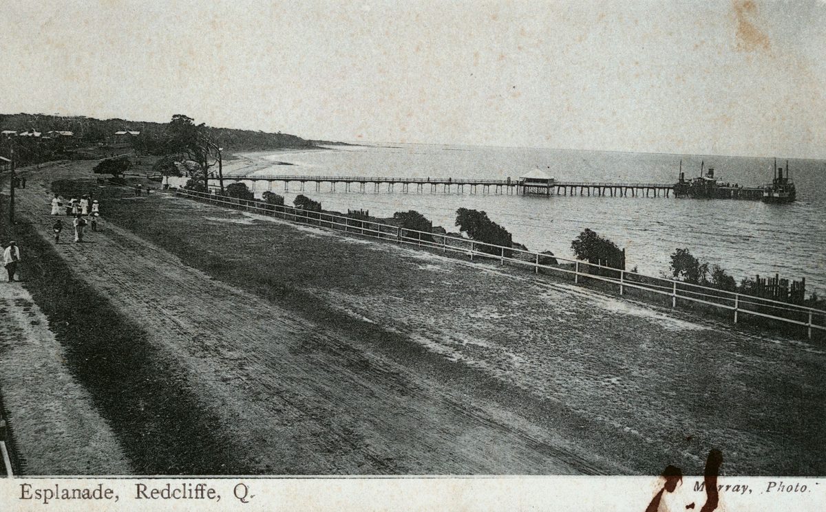 Esplanade at Redcliffe near the jetty, 1906