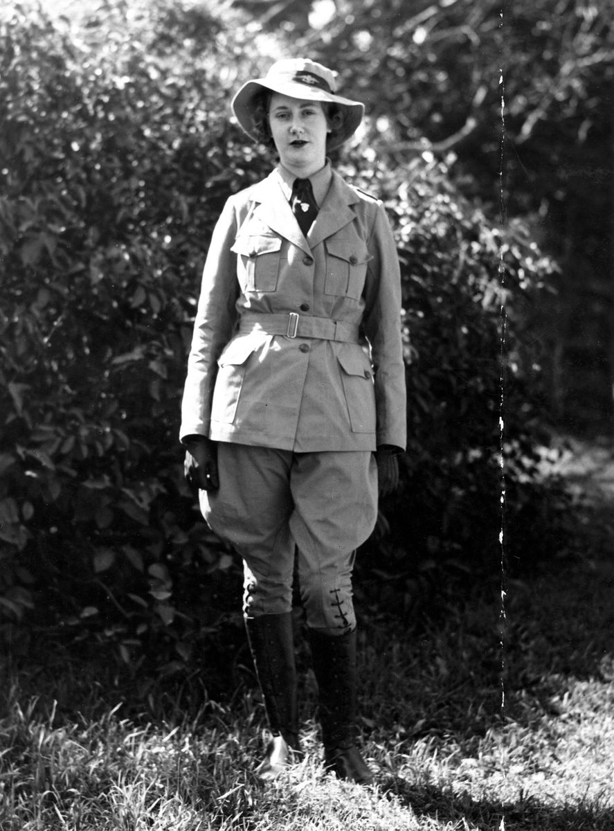Horsewoman in the Australian Women's Emergency Legion, Horse Transport, Brisbane, September 1939