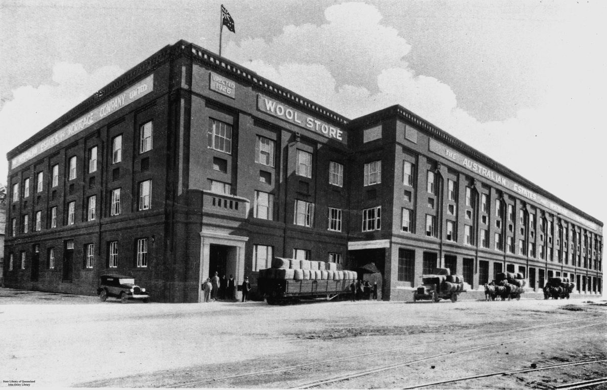 Woolstore building Teneriffe, Brisbane, Queensland, 1928
