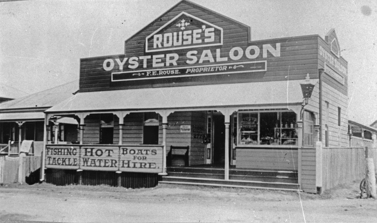 Rouse's Oyster Saloon in Sandgate, Queensland, 1924