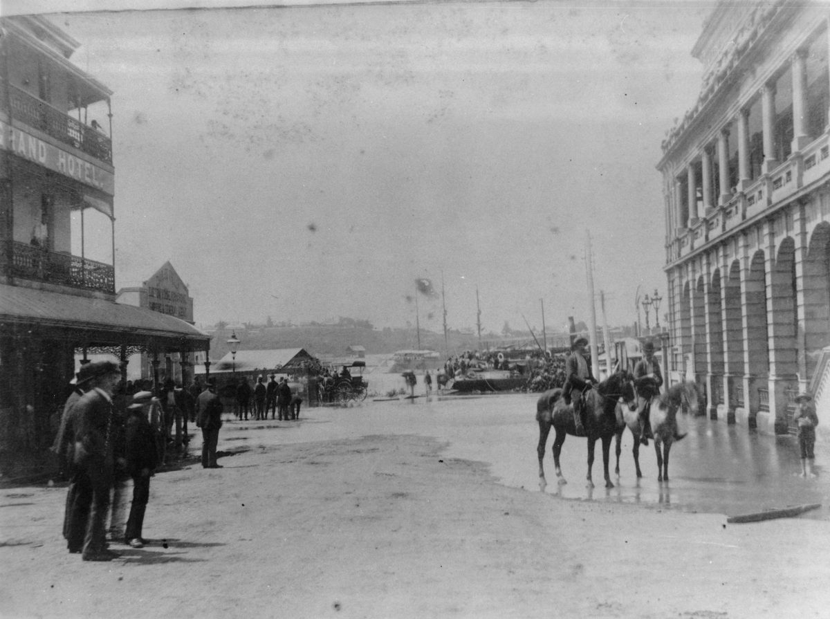 Aftermath of the 1890 flood in Brisbane
