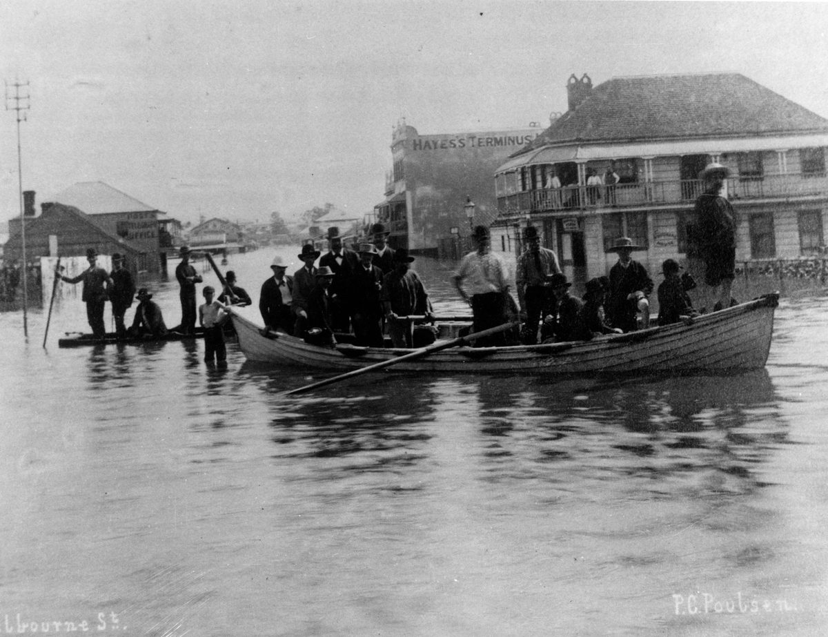 South Brisbane during the March 1890 flood