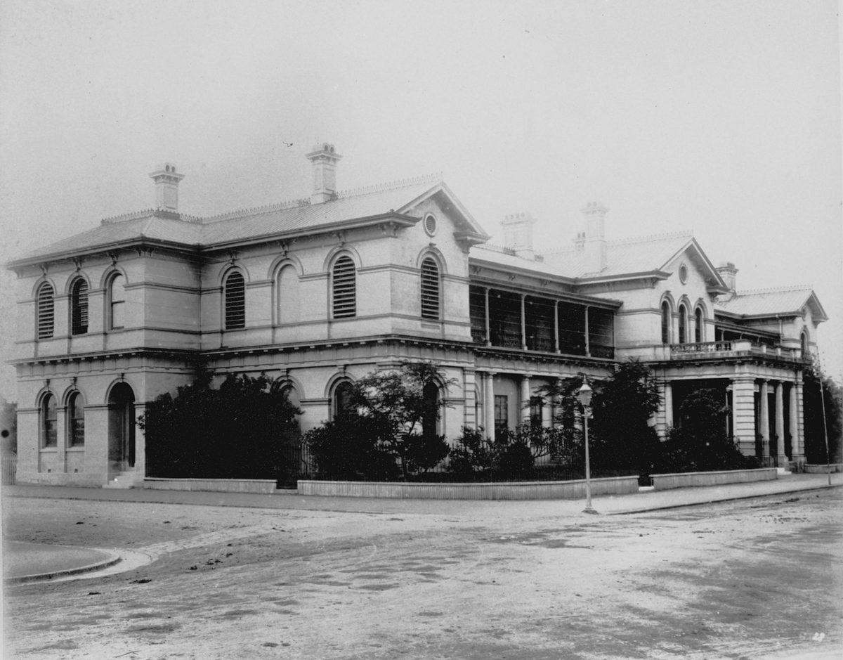 Port Office in Edward Street, Brisbane, 1889