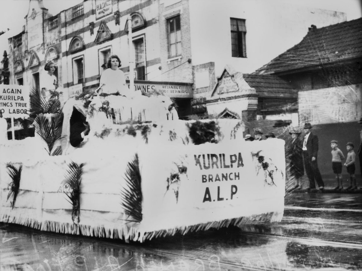 ALP Labor Day float, Brisbane, 1940