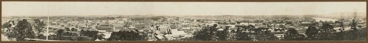 Panorama of Brisbane taken from the Observatory, 1920