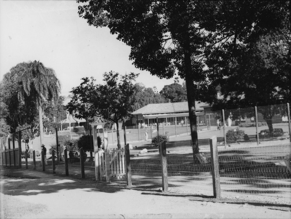 View of the gardens surrounding Goodna Asylum, Queensland, 1938