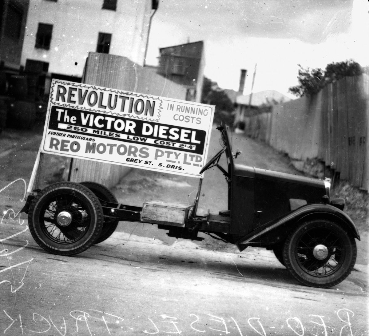 Jowett Eight commercial chassis with diesel engine, 1937