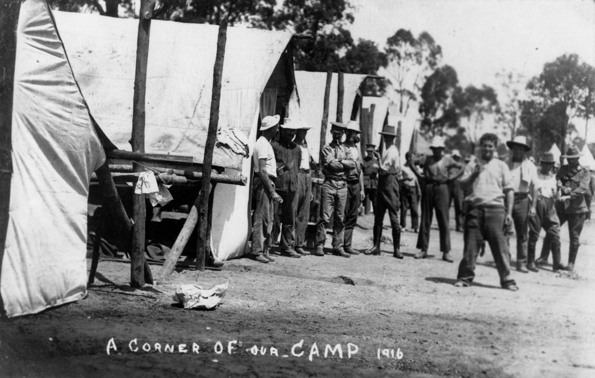 Military training camp, Chermside, 1916