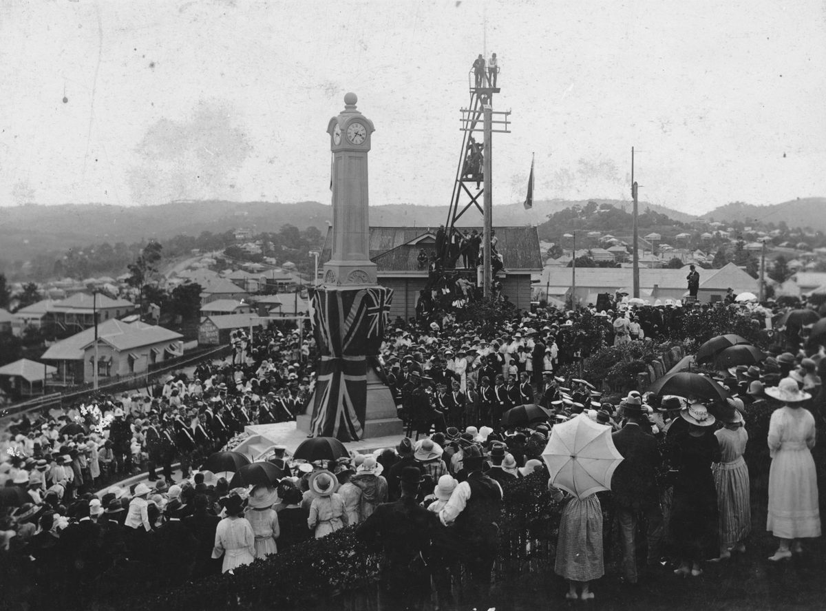 Unveiling of the Ithaca War Memorial in Paddington, Brisbane, 1922