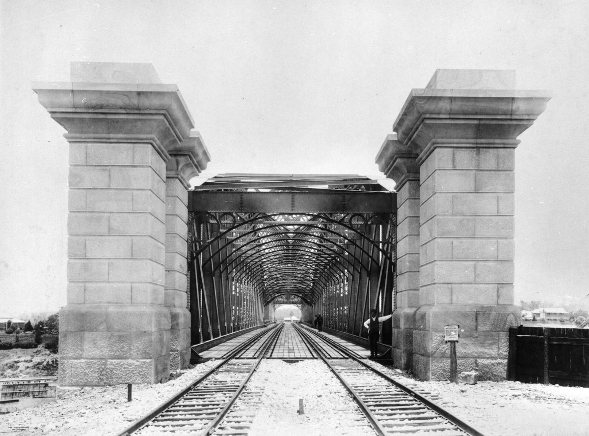 Indooroopilly Railway Bridge, Brisbane, 1895
