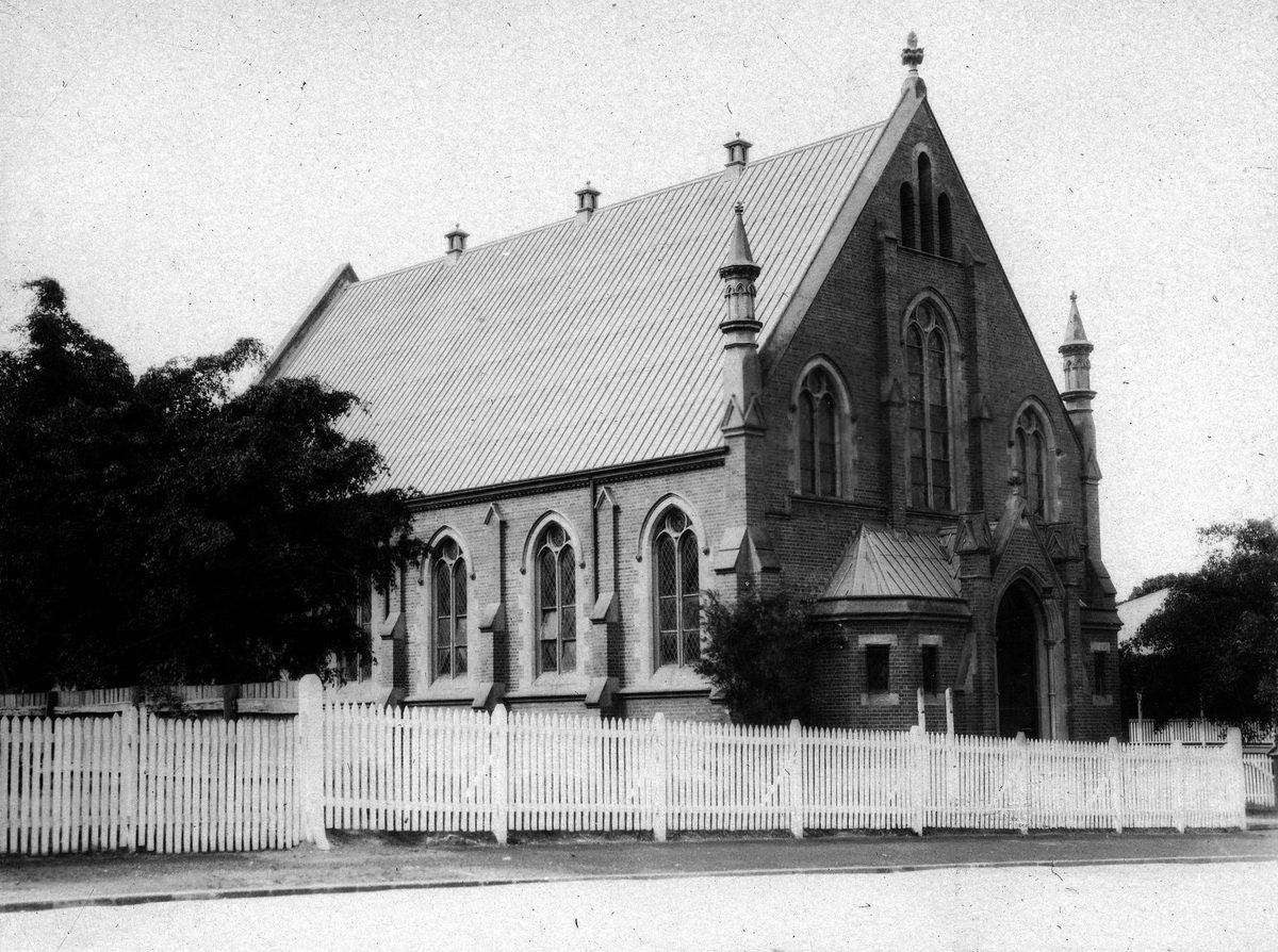 Kangaroo Point Uniting Church, formerly the Wesleyan Church.