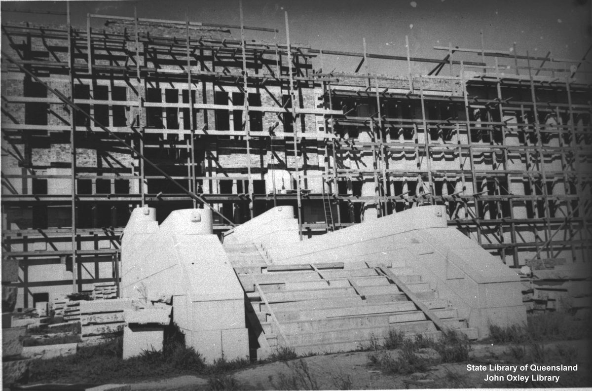 Construction of University of Queensland St Lucia, Brisbane, Queensland, 1940