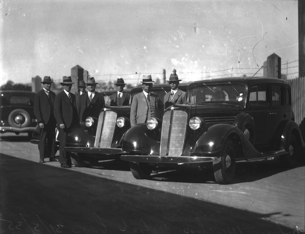 Police wireless patrol cars, 1935
