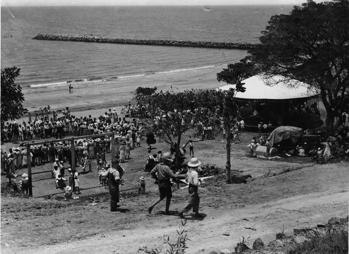 Radio 4BH Kookaburra Club picnic at Shorncliffe, 1936