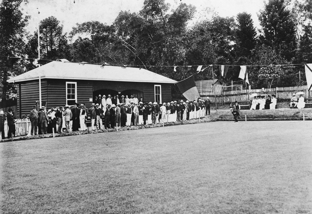 Bowling green in Toowong, Brisbane, 1905