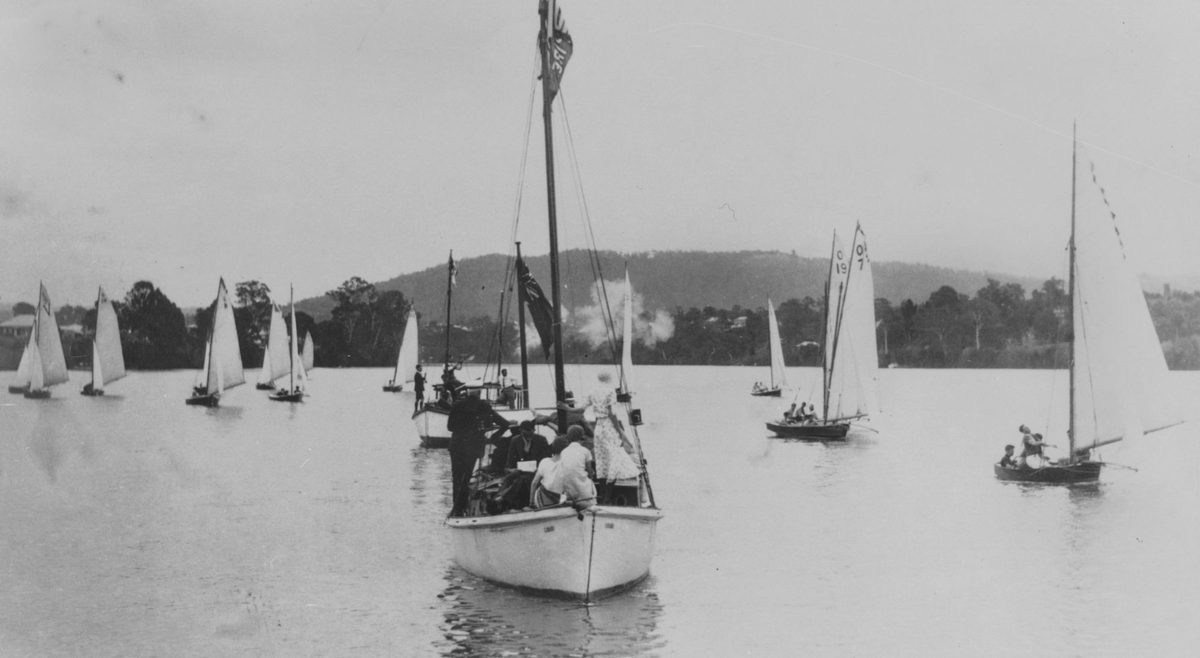 Parade of sailing boats, 1931