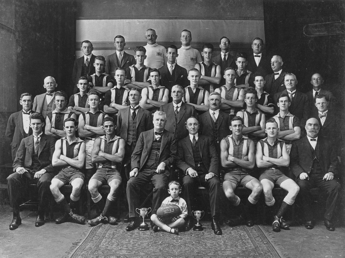 Windsor Football Club Junior Premiers team photograph, Brisbane, 1927