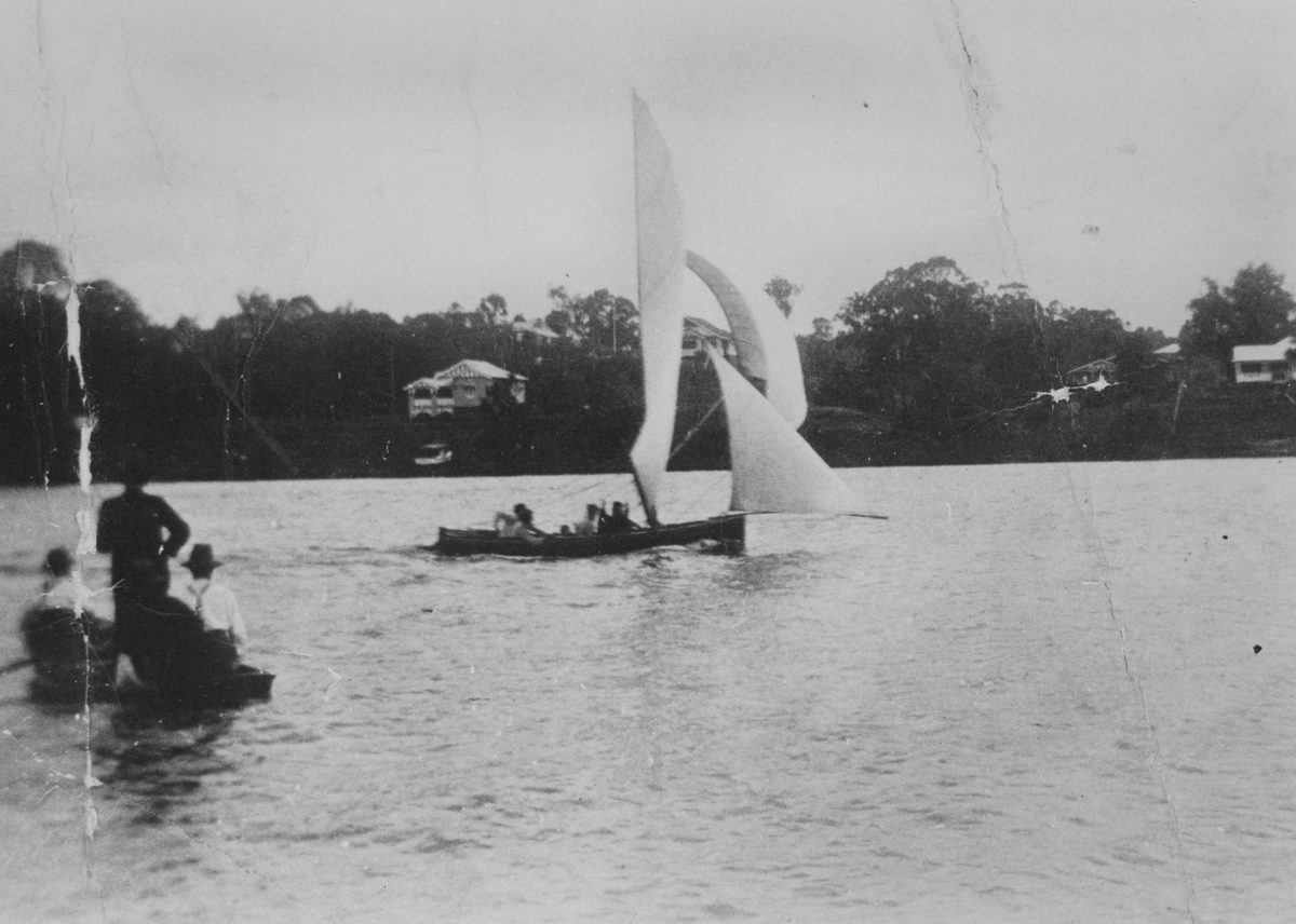 Sailing boat Valmae a winner of the Queensland Championship, 1927