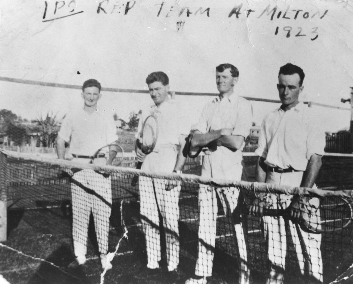 Ipswich tennis representative team at Milton, 1923